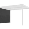 HABRITA - Habrita rideau pour pergola bioclimatique 8 personnes gris - perbir30