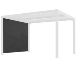 HABRITA - Habrita rideau pour pergola bioclimatique 8 personnes gris - perbir30