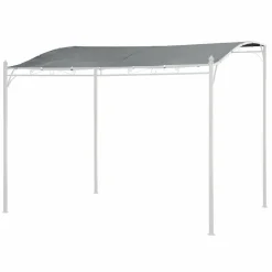 HAPPY GARDEN - Toile pour pergola murale 3 × 2,5m nice grise