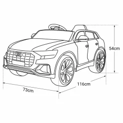 HAPPY GARDEN - Voiture électrique audi q8 - rouge