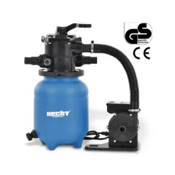 HECHT - H 302200 système de filtre à sable de piscine 6 m3/h 200 w capacité de sable 12kg