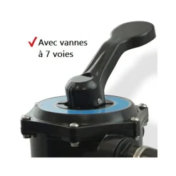 HECHT - H 302200 système de filtre à sable de piscine 6 m3/h 200 w capacité de sable 12kg