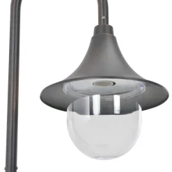 HELLOSHOP26 - Lampadaire de jardin e27 120 cm aluminium bronze marron