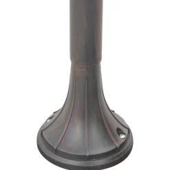 HELLOSHOP26 - Lampadaire de jardin e27 120 cm aluminium bronze marron