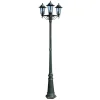 HELLOSHOP26 - Lampadaire de jardin 3 bras 215 cm foncé/aluminium vert
