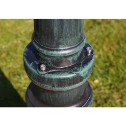 HELLOSHOP26 - Lampadaire de jardin 3 bras 215 cm foncé/aluminium vert