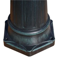HELLOSHOP26 - Lampadaire de jardin 3 bras 215 cm foncé/aluminium vert