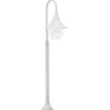 HELLOSHOP26 - Lampadaire de jardin e27 120 cm aluminium blanc