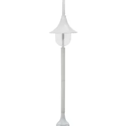 HELLOSHOP26 - Lampadaire de jardin e27 120 cm aluminium blanc