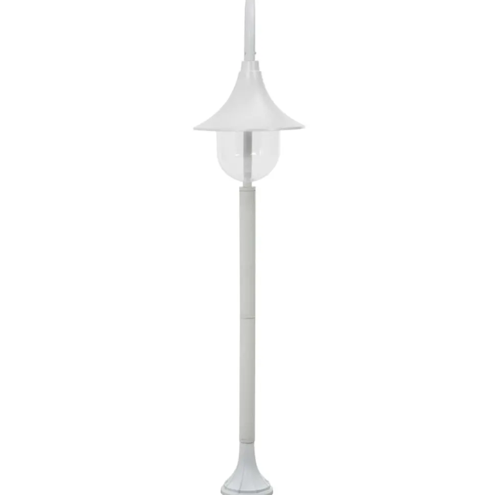 HELLOSHOP26 - Lampadaire de jardin e27 120 cm aluminium blanc