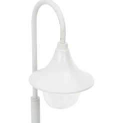 HELLOSHOP26 - Lampadaire de jardin e27 120 cm aluminium blanc