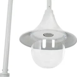 HELLOSHOP26 - Lampadaire de jardin e27 120 cm aluminium blanc