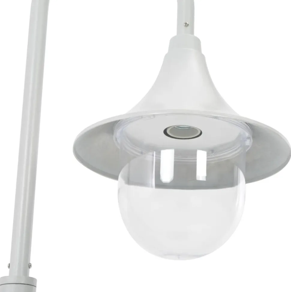 HELLOSHOP26 - Lampadaire de jardin e27 120 cm aluminium blanc