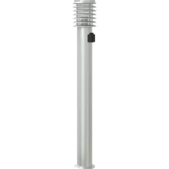 HELLOSHOP26 - Lampadaire d'extérieur et sortie argenté 110 cm acier inoxydable argent