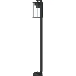 HELLOSHOP26 - Lampadaire d'extérieur 100 cm acier inoxydable noir