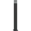 HELLOSHOP26 - Lampadaire d'extérieur 110 cm aluminium noir