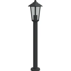 HELLOSHOP26 - Lampadaire d'extérieur 80 cm acier inoxydable noir