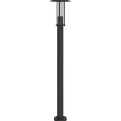 HELLOSHOP26 - Lampadaire d'extérieur 100 cm acier inoxydable noir
