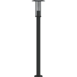 HELLOSHOP26 - Lampadaire d'extérieur 100 cm acier inoxydable noir