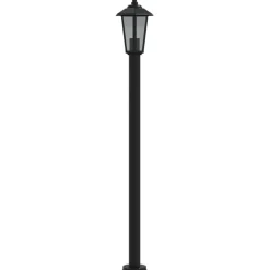 HELLOSHOP26 - Lampadaire d'extérieur 120 cm acier inoxydable noir