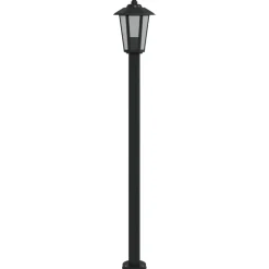 HELLOSHOP26 - Lampadaire d'extérieur 120 cm acier inoxydable noir