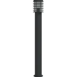 HELLOSHOP26 - Lampadaire d'extérieur 110 cm acier inoxydable noir