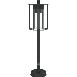 HELLOSHOP26 - Lampadaire d'extérieur 60 cm acier inoxydable noir