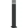 HELLOSHOP26 - Lampadaire d'extérieur avec sortie 80 cm aluminium noir