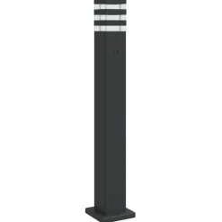 HELLOSHOP26 - Lampadaire d'extérieur avec sortie 80 cm aluminium noir