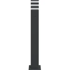 HELLOSHOP26 - Lampadaire d'extérieur avec sortie 80 cm aluminium noir