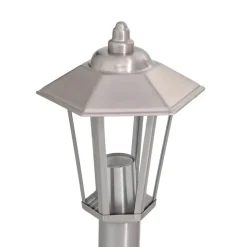 HELLOSHOP26 - Lampadaire d'extérieur argenté 80 cm acier inoxydable argent
