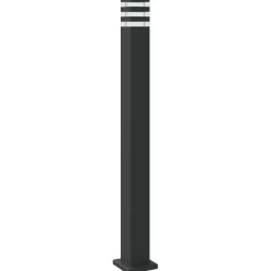 HELLOSHOP26 - Lampadaires d'extérieur 3 pcs 110 cm aluminium noir