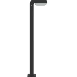 HELLOSHOP26 - Lampadaires d'extérieur 3 pcs aluminium moulé sous pression noir