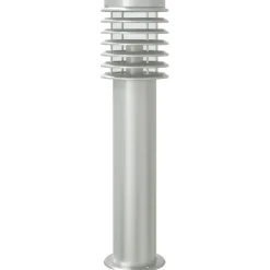HELLOSHOP26 - Lampadaires d'extérieur avec capteurs 3 pcs acier inoxydable argent