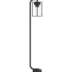 HELLOSHOP26 - Lampadaires d'extérieur 3 pcs 100 cm acier inoxydable noir