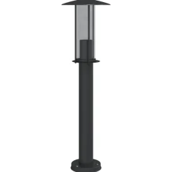 HELLOSHOP26 - Lampadaires d'extérieur 3 pcs 60 cm acier inoxydable noir