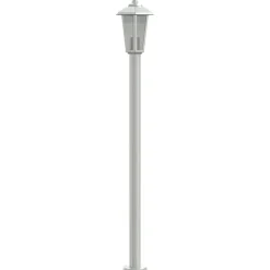 HELLOSHOP26 - Lampadaires d'extérieur 3 pcs argenté 120 cm acier inoxydable argent