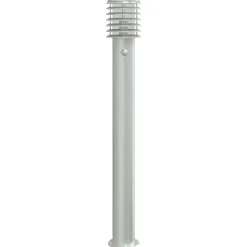 HELLOSHOP26 - Lampadaires d'extérieur avec capteurs 3 pcs acier inoxydable argent