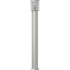 HELLOSHOP26 - Lampadaires d'extérieur avec capteurs 3 pcs acier inoxydable argent