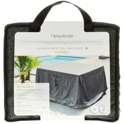 HESPÉRIDE - Housse de protection "hambo" pour table carrée m 165x165x80cm en polyester