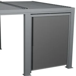HESPÉRIDE - Store semi-automatique petit modèle pour pergola bioclimatique "majaé" 3,6x3,6m