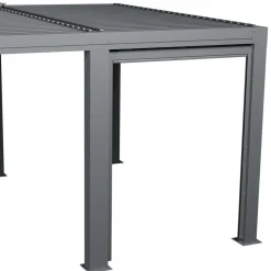 HESPÉRIDE - Store semi-automatique petit modèle pour pergola bioclimatique "majaé" 3,6x3,6m
