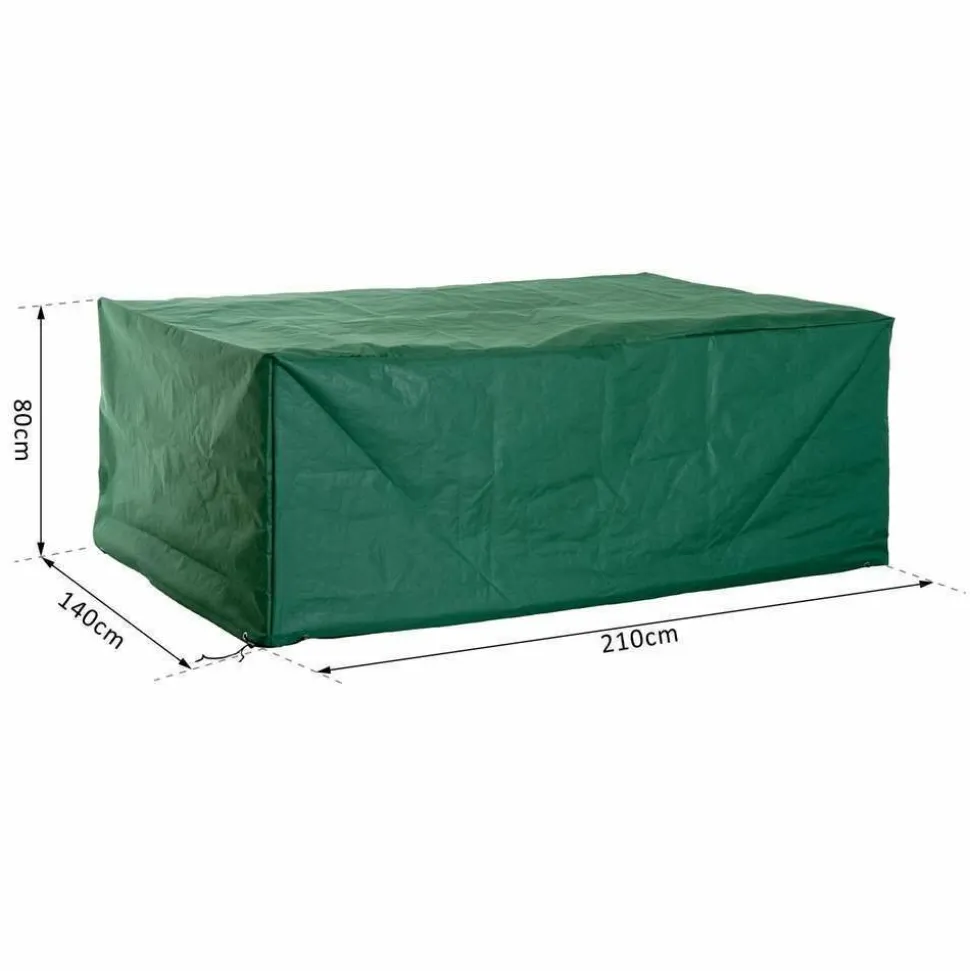 HOMCOM - Housse de protection pour salon de jardin - L.210 x l.140 x H.80 cm