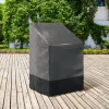 IDMARKET - Housse de protection pour 4 à 6 chaises de jardin empilables 70 x 70 x 120 cm
