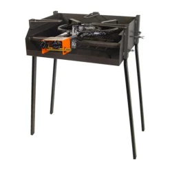 IMEX EL ZORRO - Barbecue à charbon sur pied noir métal 50 x 40 x 75 cm