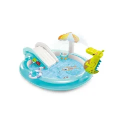 INTEX - Aire de jeux gonflable "alligator" 203cm multicolore
