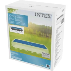 INTEX - Bâche à bulles rectangulaire 7,32 x 3,66m bleu