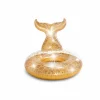 INTEX - Bouée gonflable glitter sirène - l. 147 x h. 79 cm - doré