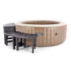 INTEX - Entourage spa intex purespa rond 4 places (2 modules médium + 2 hauts)