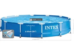 INTEX - Kit piscine tubulaire métal